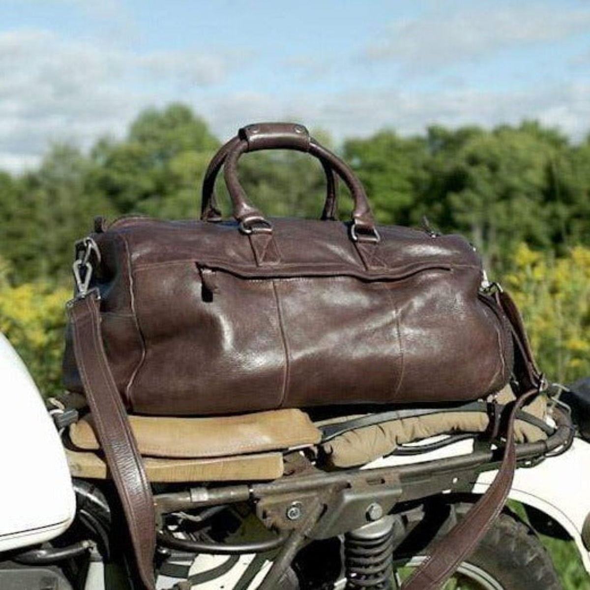 Charleston Leather Duffel Bag