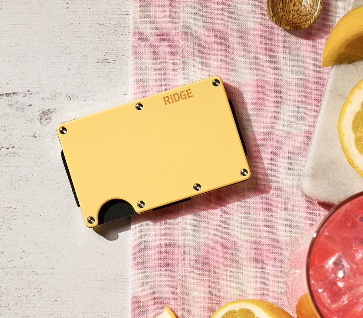 Ridge Wallet - Lemon Drop