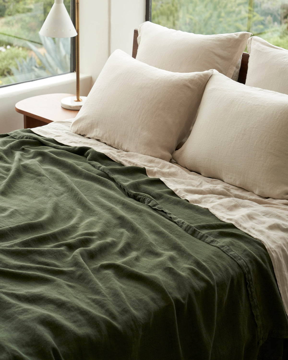Linen Sheet Set - Bone K/CK