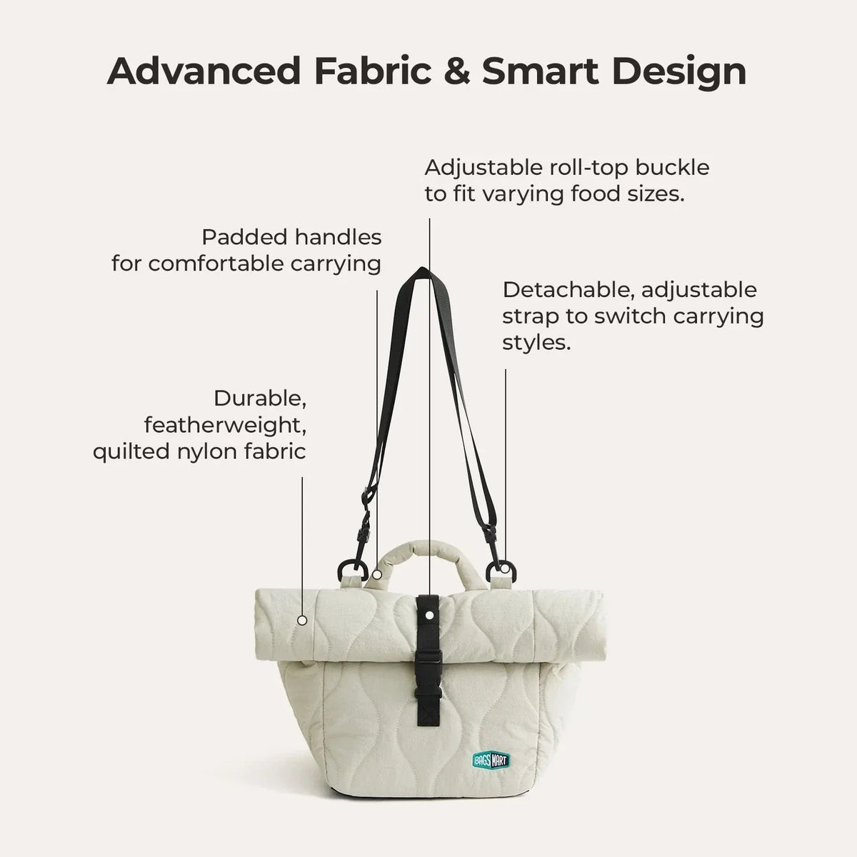 (FREE GIFT) Paz Roll Top Lunch Bag