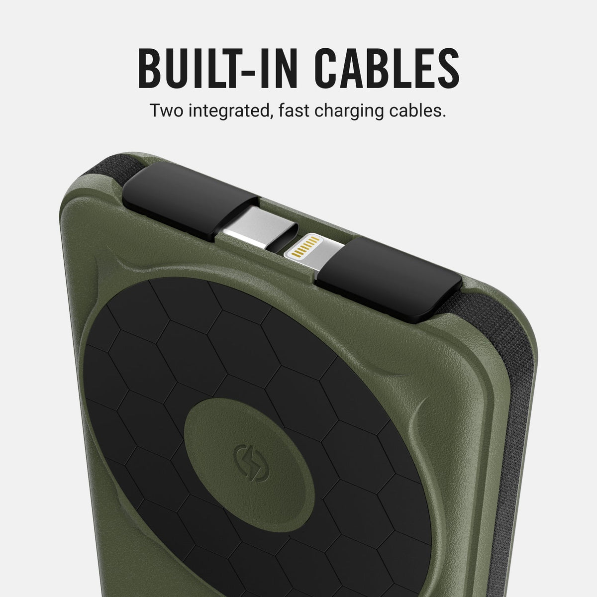 Magnetic Power Bank - Matte Olive