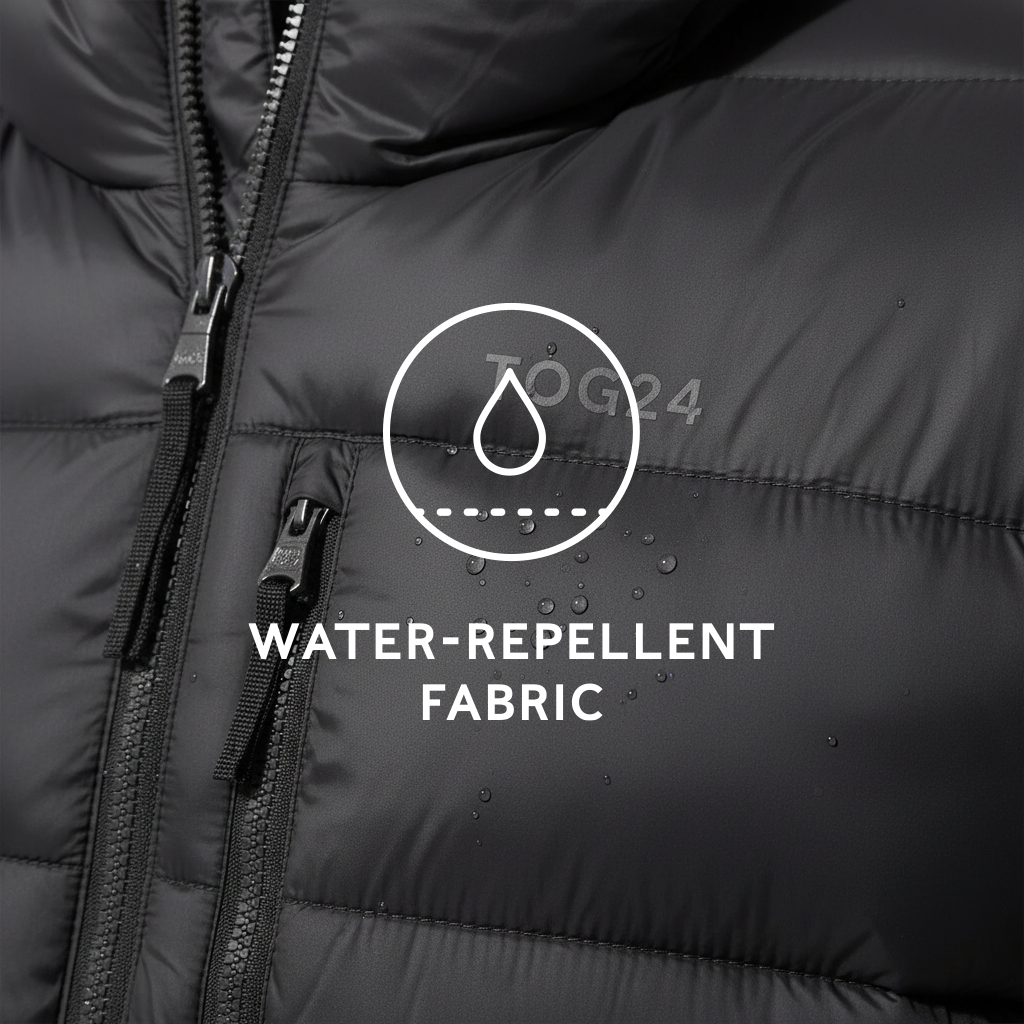 Maloney Mens Wind Resistant Insulated Jacket - Black