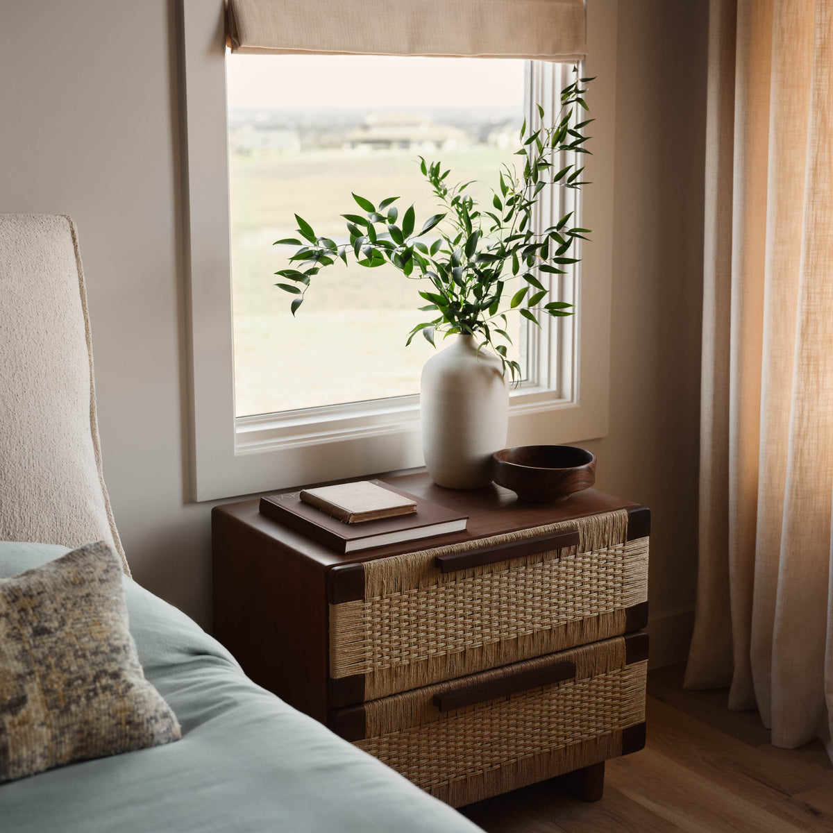 Manai Woven Nightstand