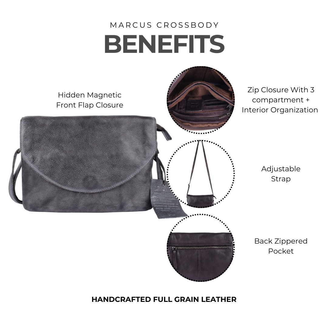 Marcus Leather Crossbody Bag
