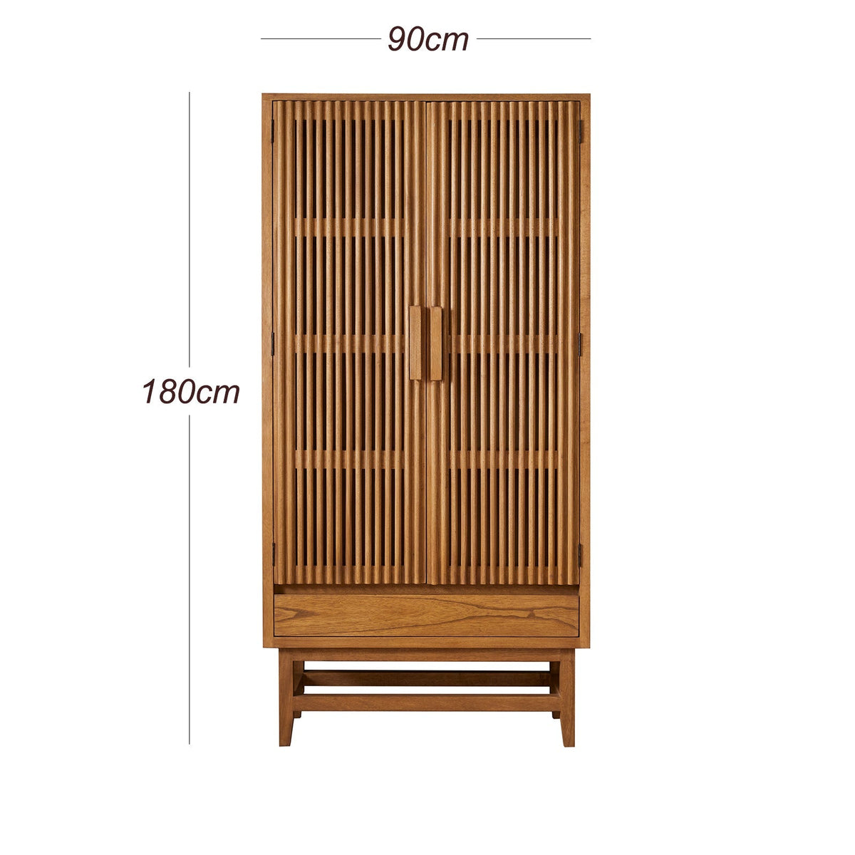 Melia Light Oak Wardrobe with Drawer