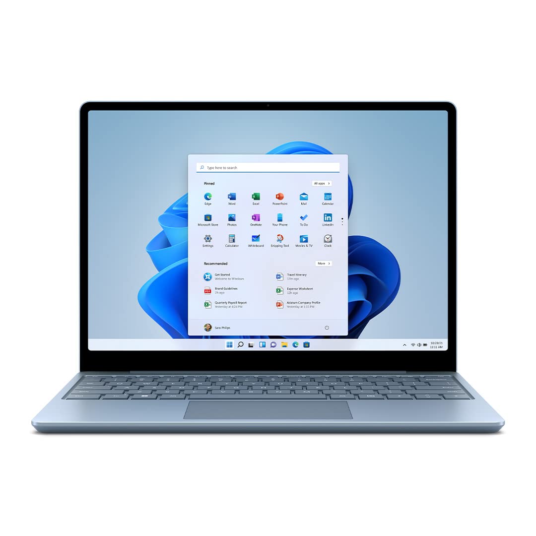 Microsoft Surface Laptop Go 2-12.4" TS - i5 8GB - 128 SSD - Ice Blue 8QC-00037