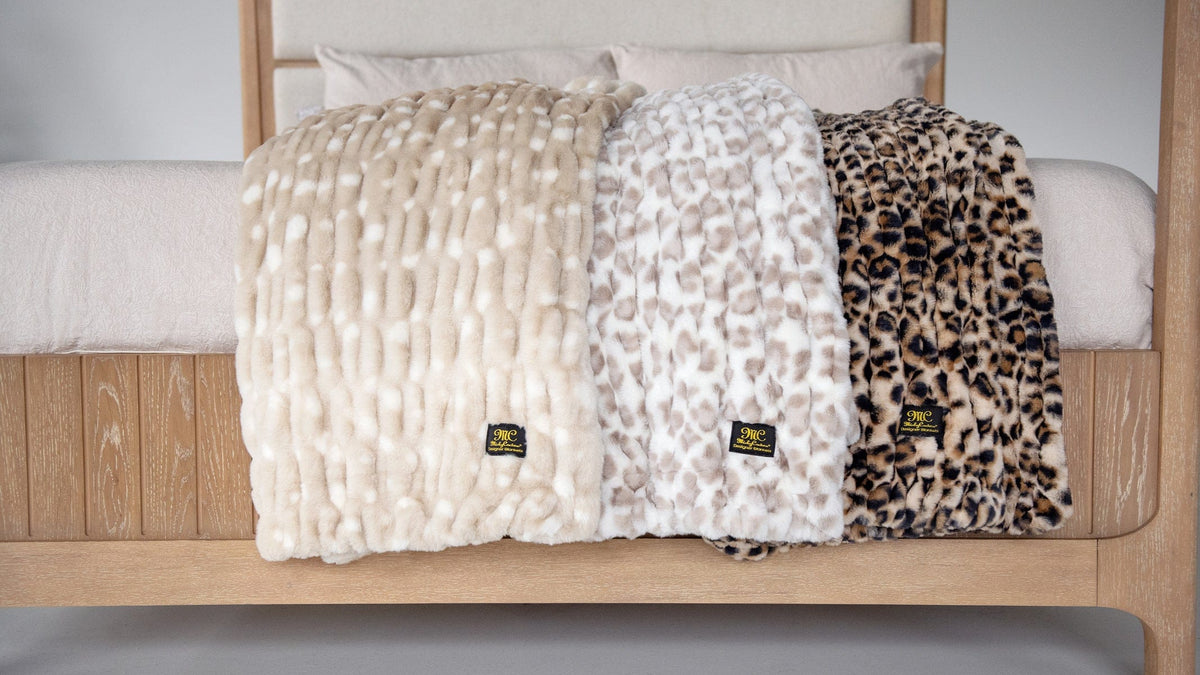 Hugs Golden Leopard Blanket