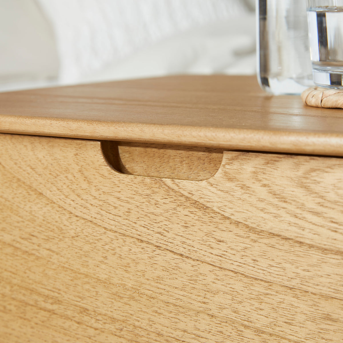 Norway Oak Wooden Bedside Table