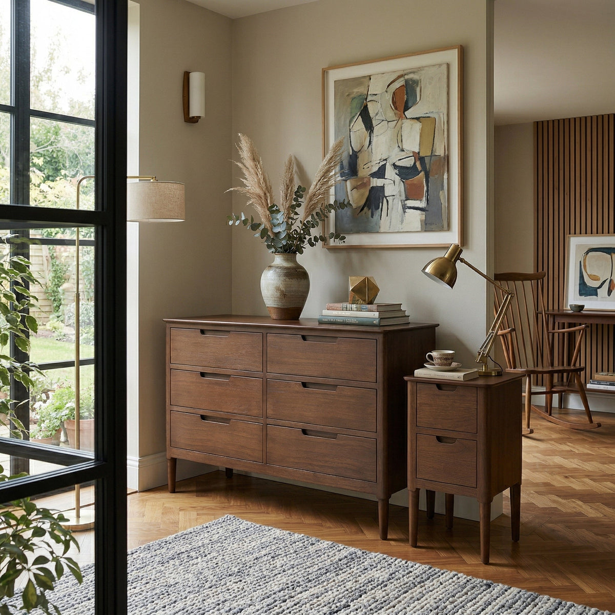 Norway Dark Walnut 6 Drawer Chest of Drawers