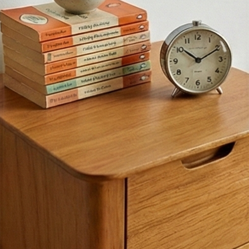 Norway Narrow Oak Bedside Table (Damaged)