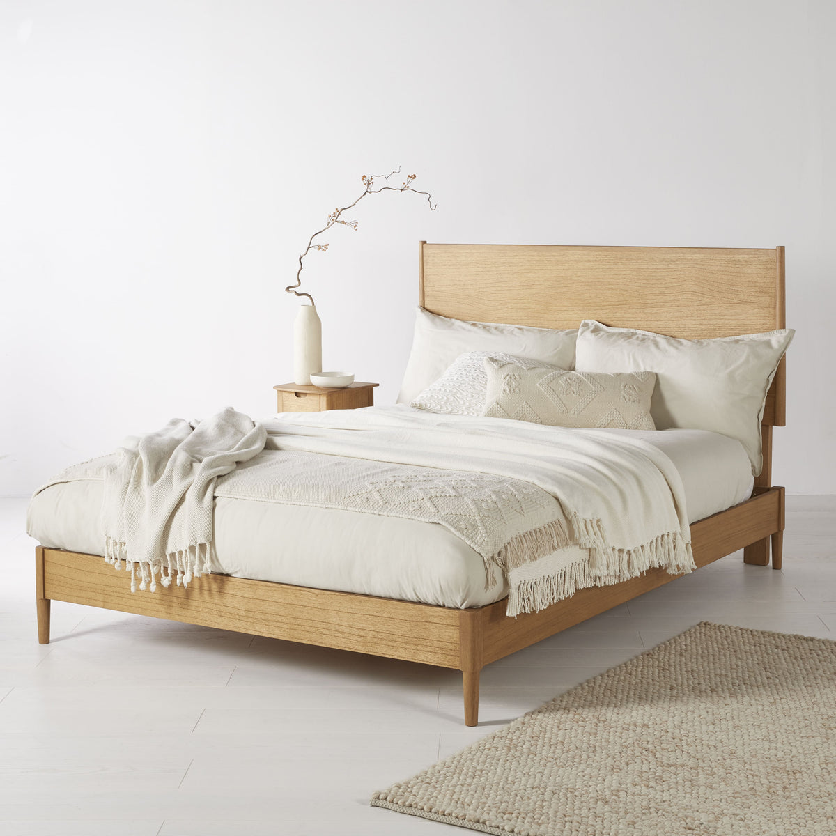 Norway Oak King Size Bed Frame
