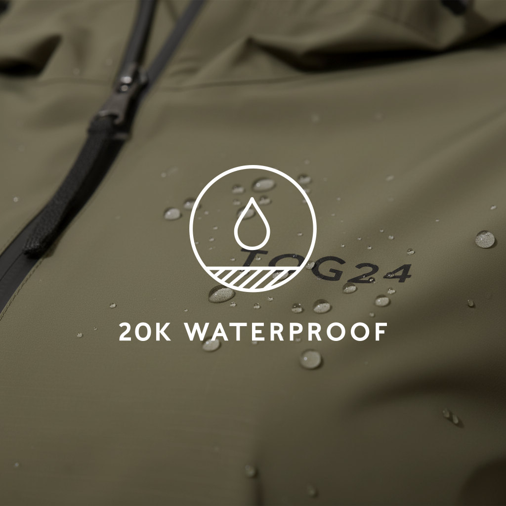 Nova Womens Performance Waterproof Jacket - Khaki