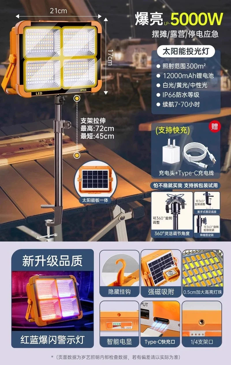 LED Solar Emergency Light