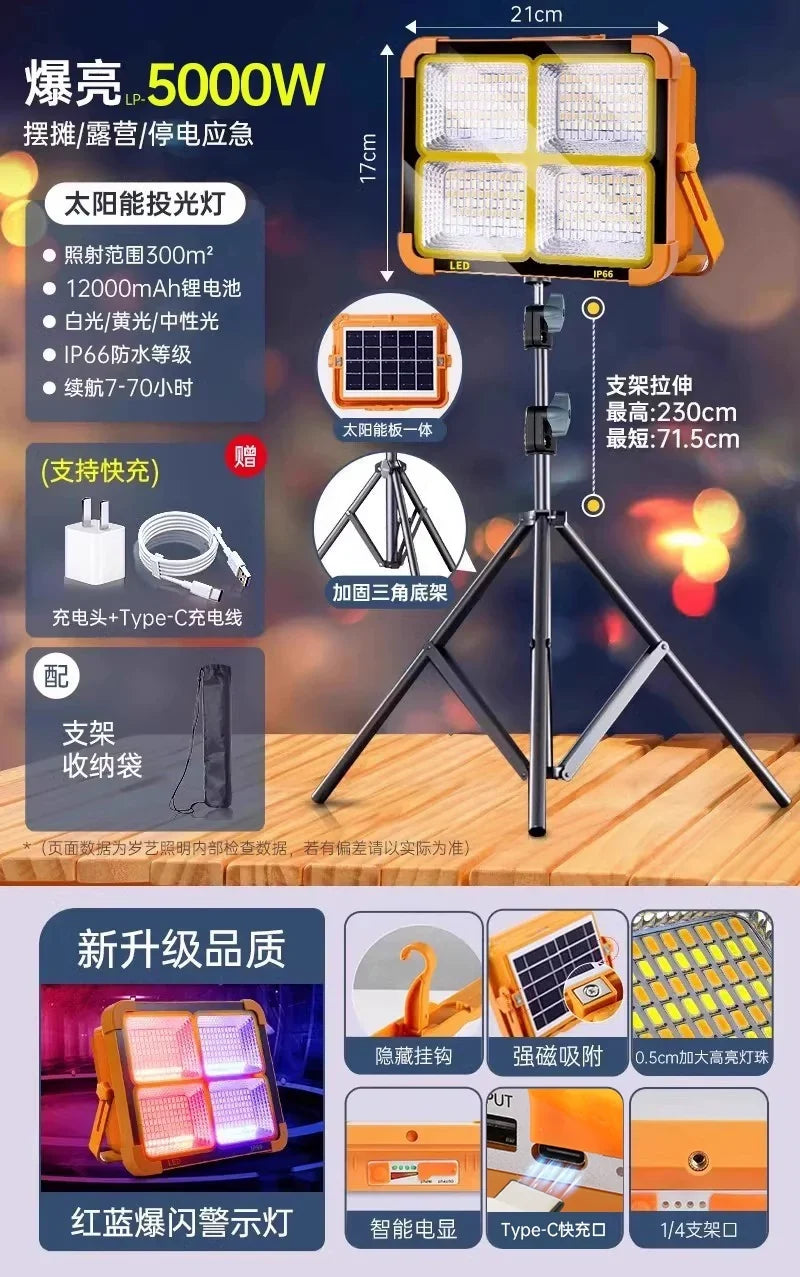 LED Solar Emergency Light
