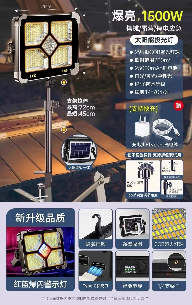 LED Solar Emergency Light