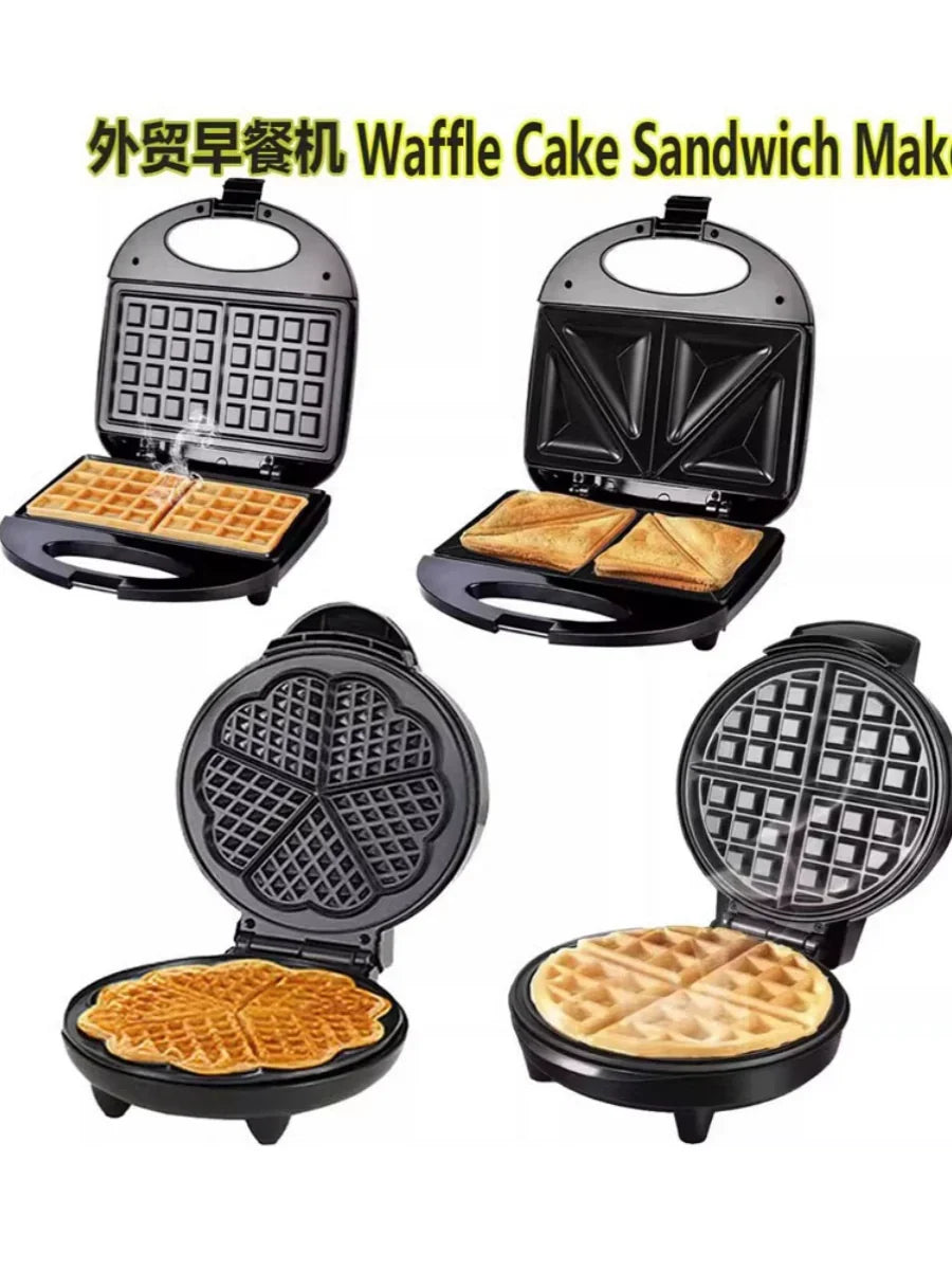 Waffle Cake Sandwich Maker 110V Export Waffle Donut Sandwich Breakfast Machine