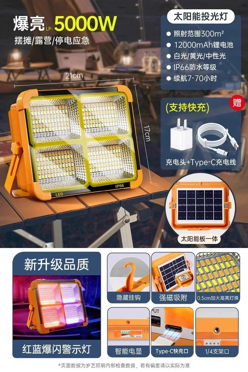 LED Solar Emergency Light