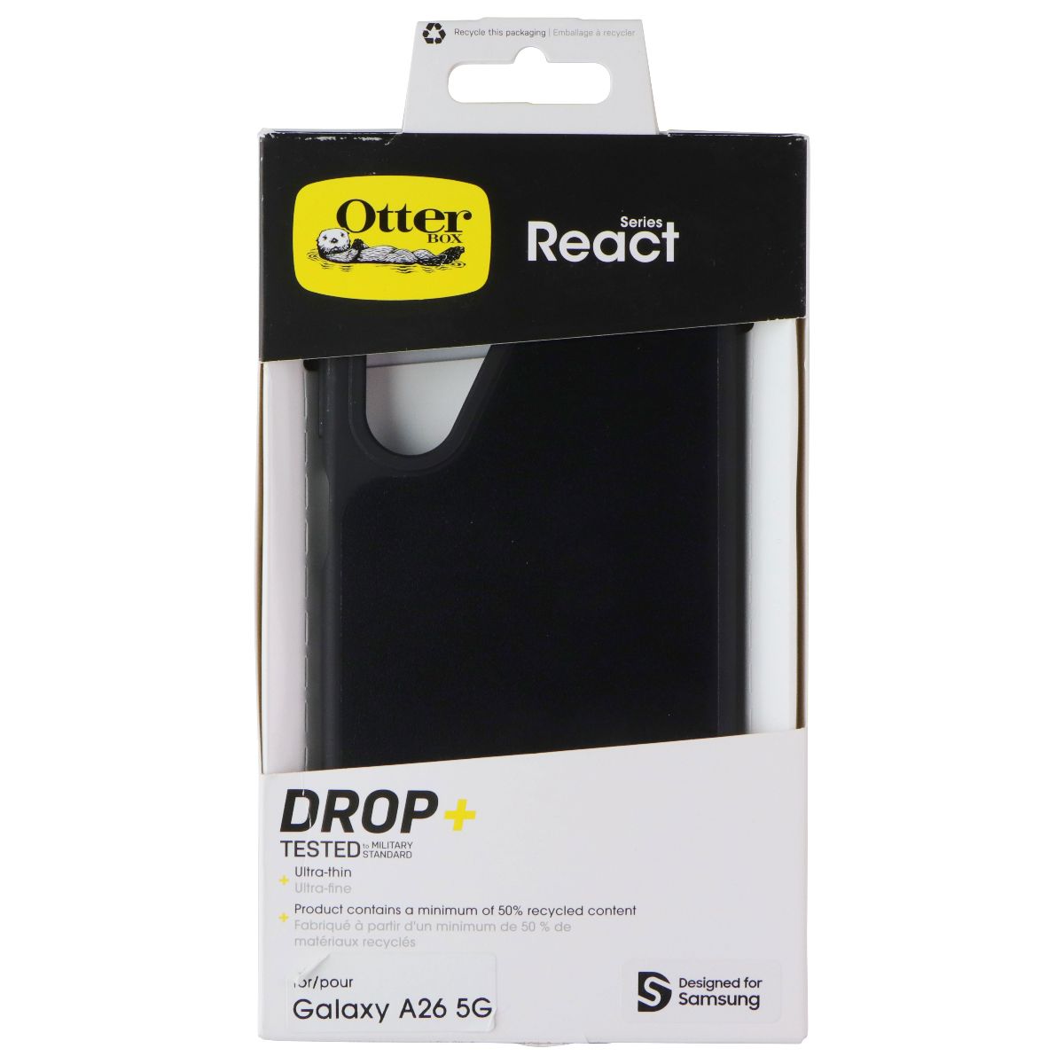 OtterBox React Series Case for Samsung Galaxy A26 5G - Black - New