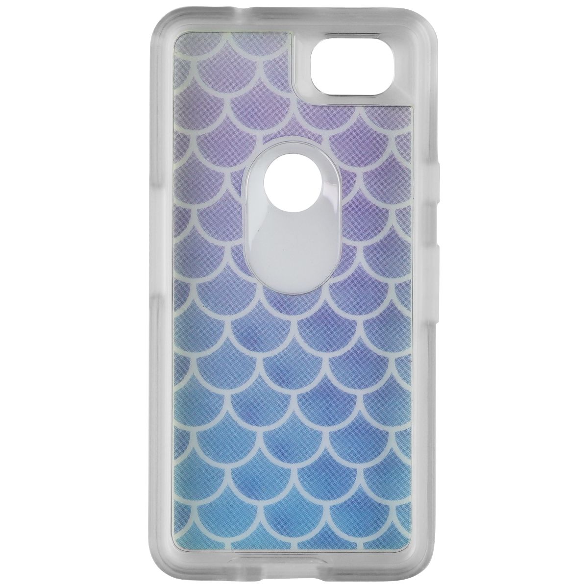 OtterBox Symmetry Series Hybrid Case for Google Pixel 2 - Clear/Blue Scales - New