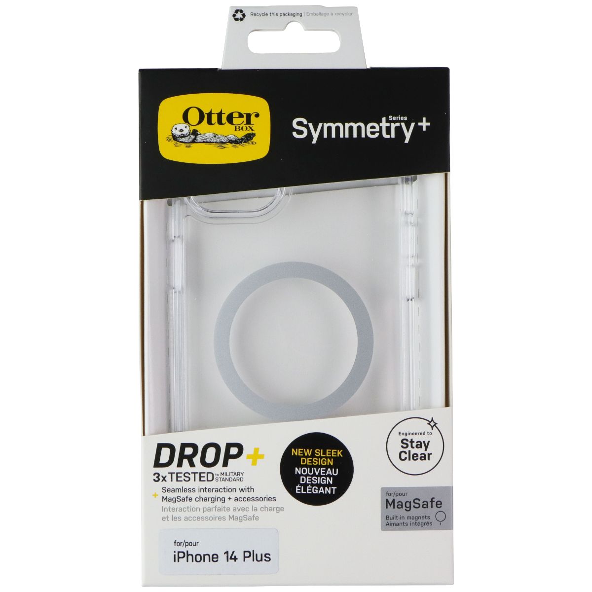 OtterBox Protection + Power Kit Case & Charger for iPhone 14 Plus - Clear/White - New