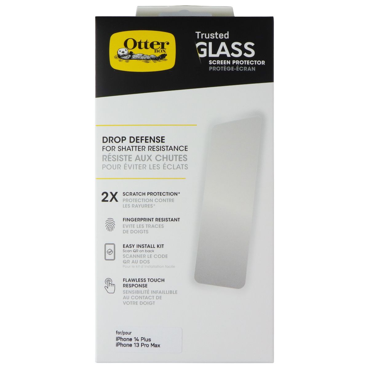 OtterBox Protection + Power Kit Case & Charger for iPhone 14 Plus - Clear/White - New