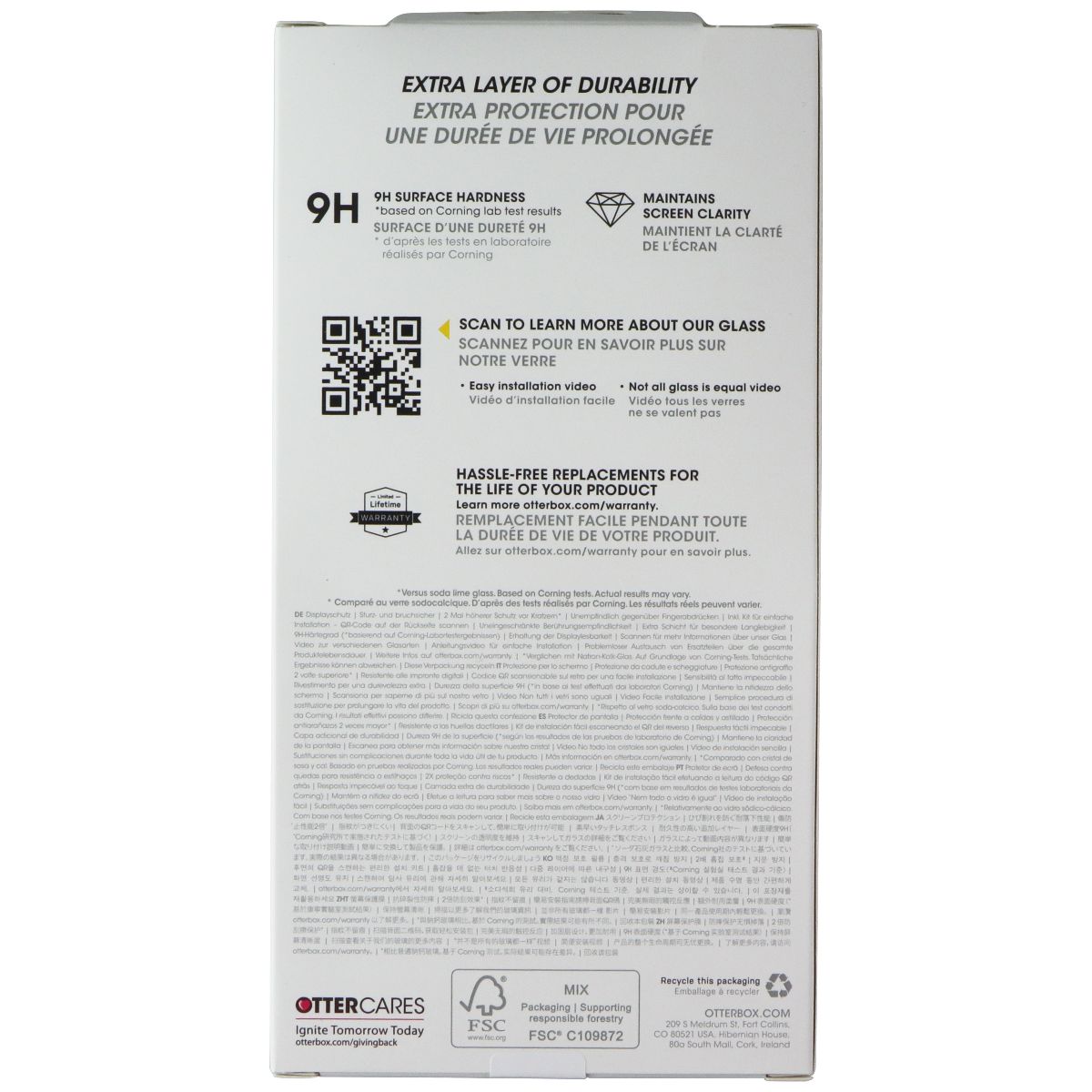 OtterBox Protection + Power Kit Case & Charger for iPhone 14 Plus - Clear/White - New