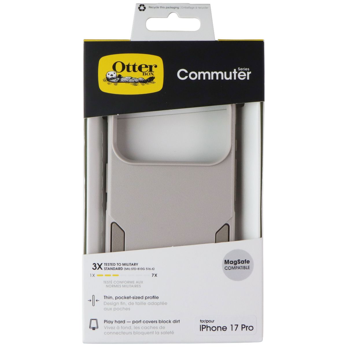 OtterBox Commuter Series Case for MagSafe for Apple iPhone 17 Pro - Gray Comfort - New