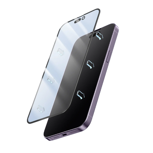 Plug - Preinstalled Tempered Glass Screen Protector for 15, and 15 Pro