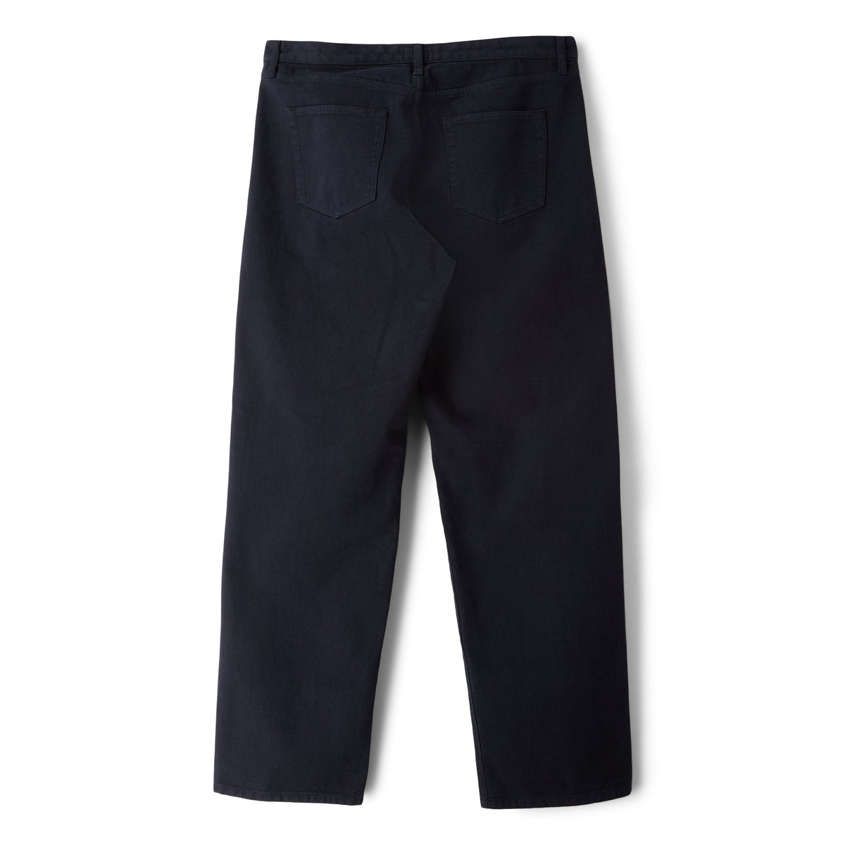Noah Brushed Back Pleated Jeans (Dark navy)