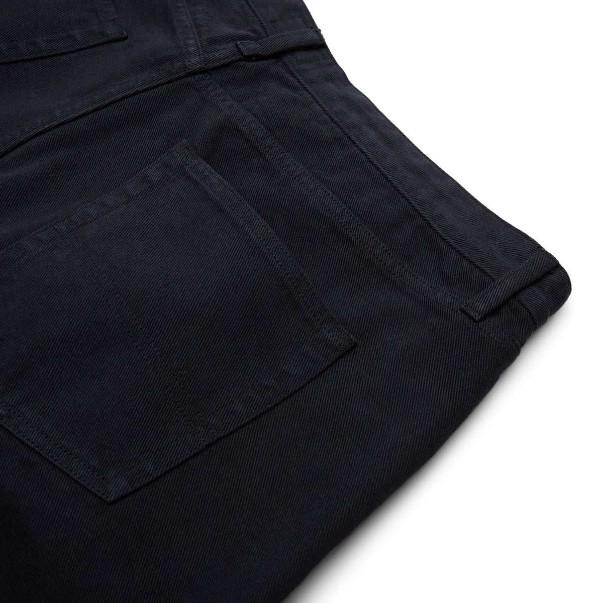 Noah Brushed Back Pleated Jeans (Dark navy)