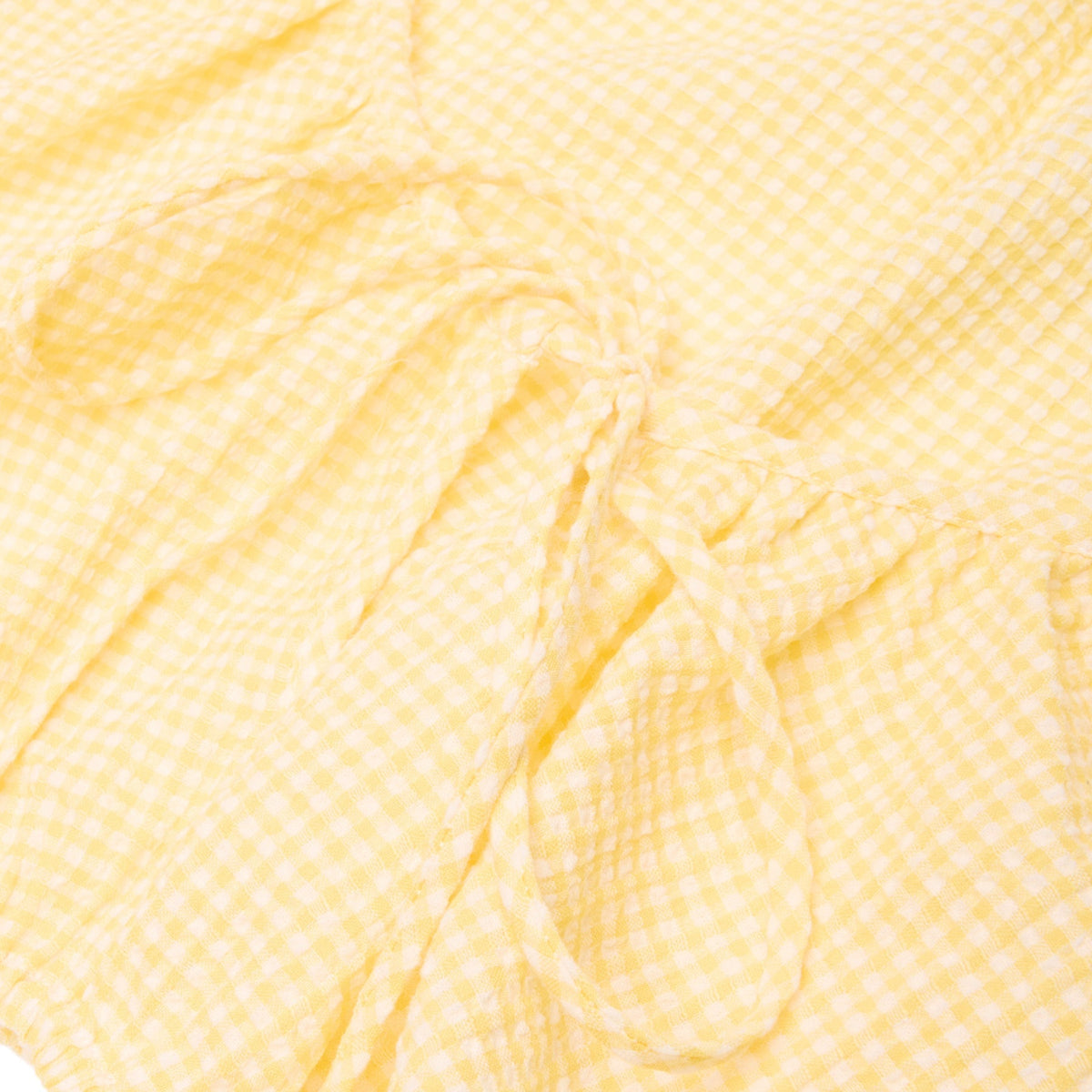Danielle Guizio Ravello Gingham Top (Yellow)