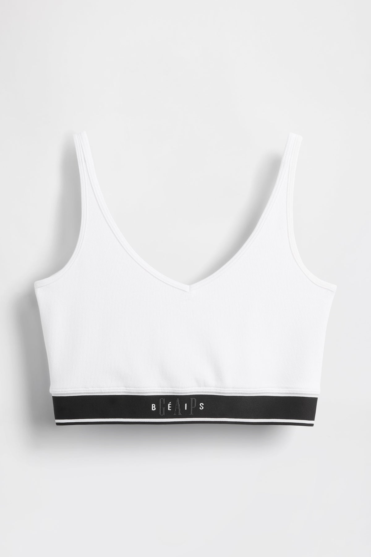 GAP X BEIS Seamless Logo Top in Optic White