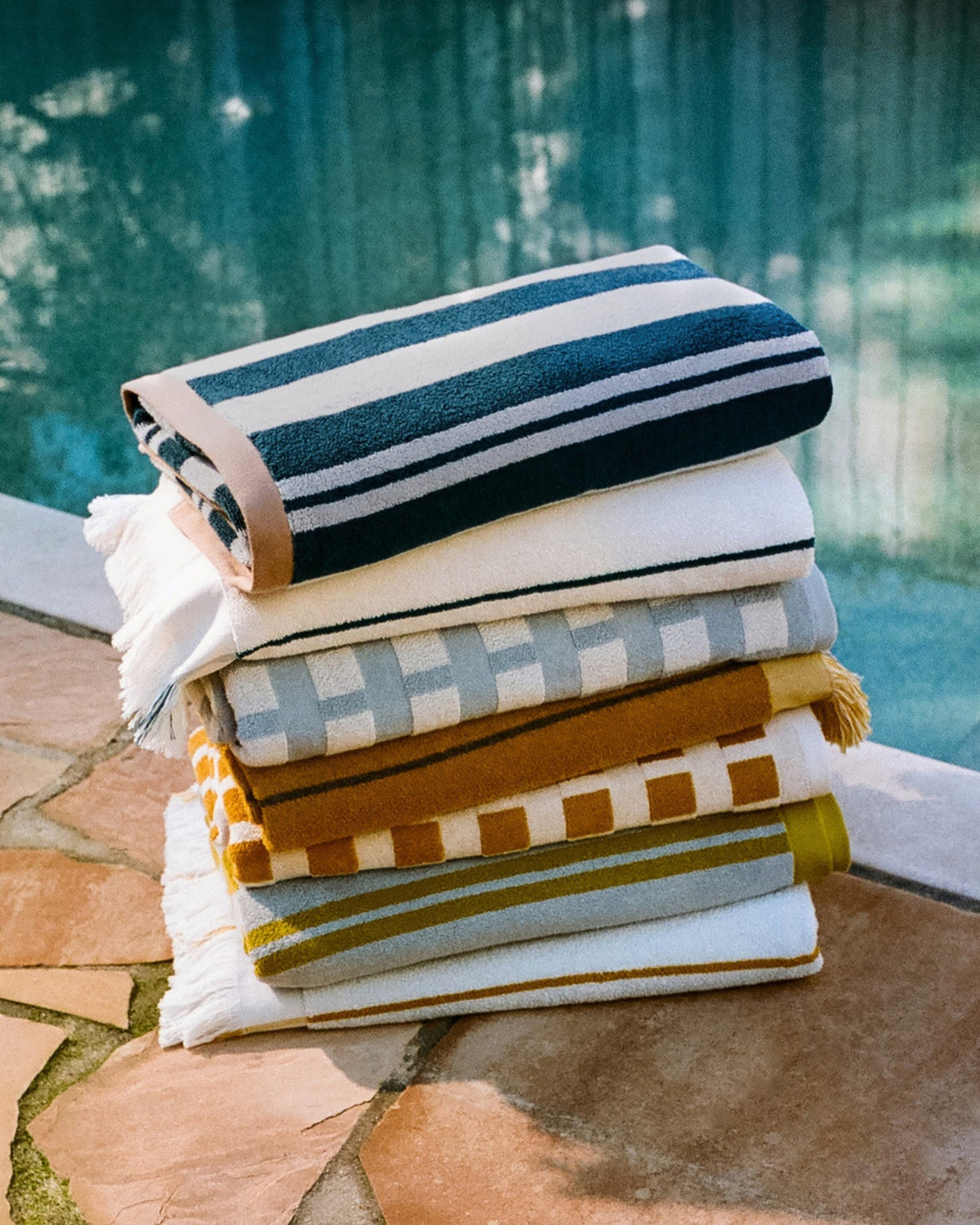 Casita Beach Towel - FINAL SALE (Dove and Peacock)