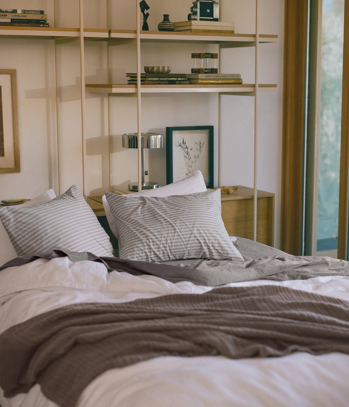 Percale Pillowcase Set (Pebble Stripe)
