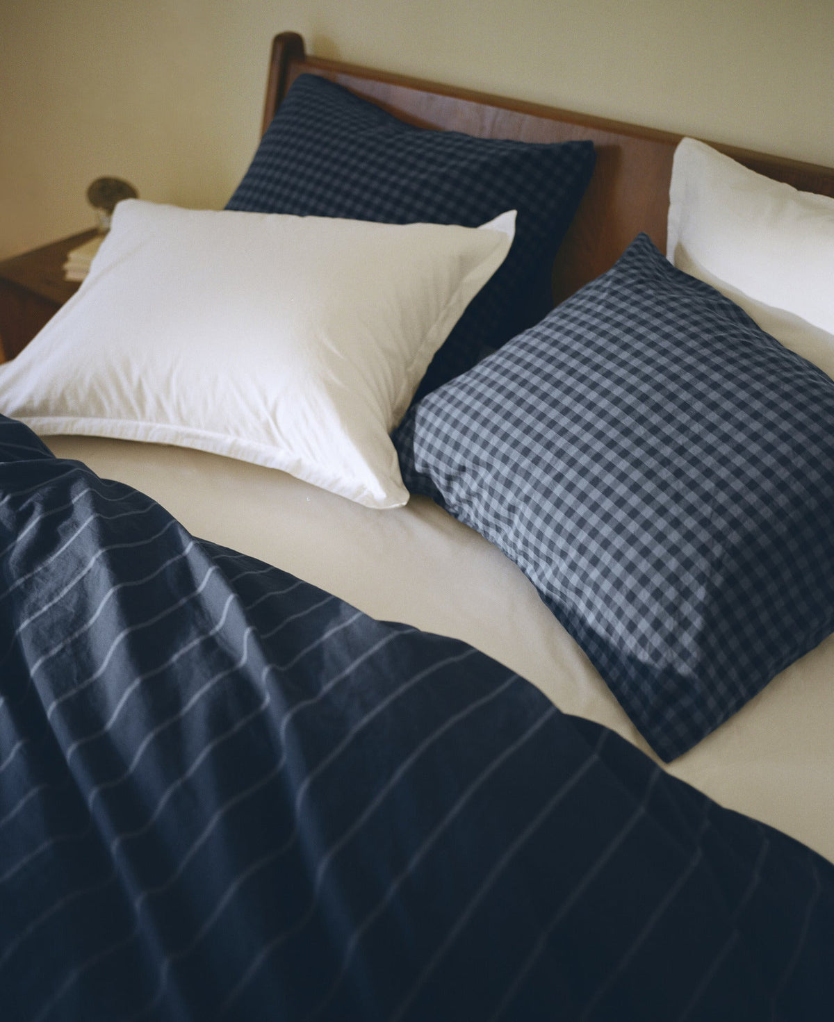 Brushed Cotton Pillowcase Set (Dusk Check)