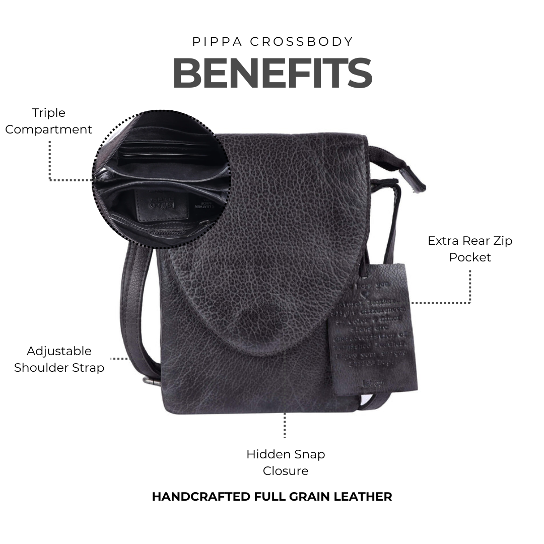 Pippa Leather Crossbody Bag