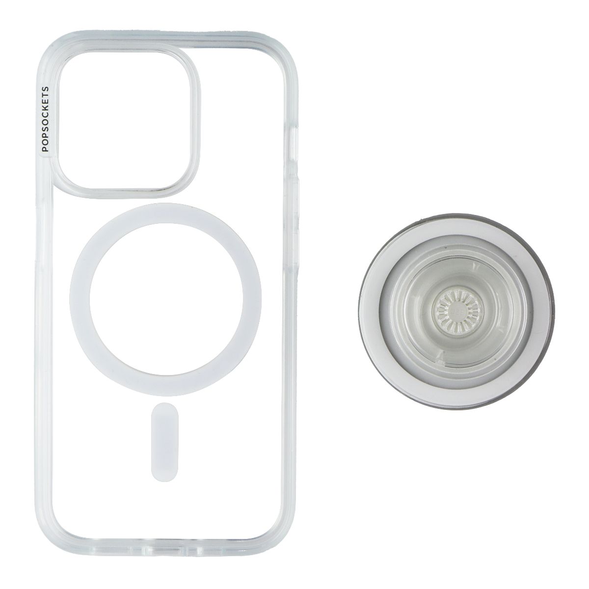 PopSockets PopCase for MagSafe for iPhone 15 Pro - Clear - New