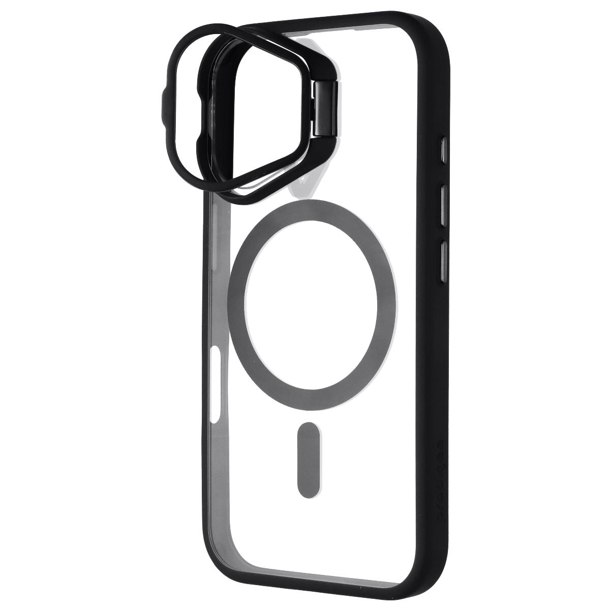 Prodigee Kickit Series Case for MagSafe for Apple iPhone 16 - Black/Clear - New