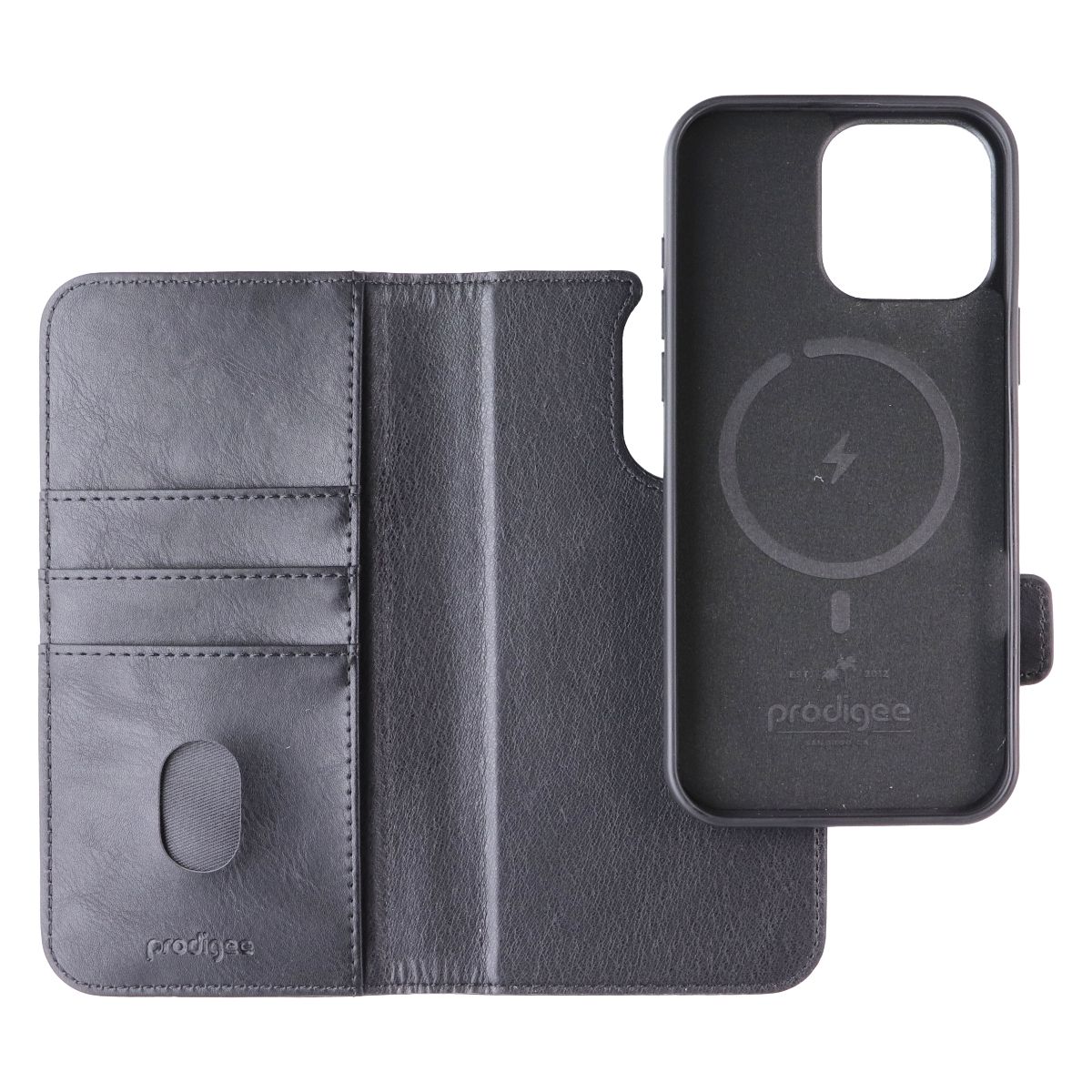 Prodigee Folio Mag Wallet MagSafe Case for Apple iPhone 16 Pro Max - Black - New