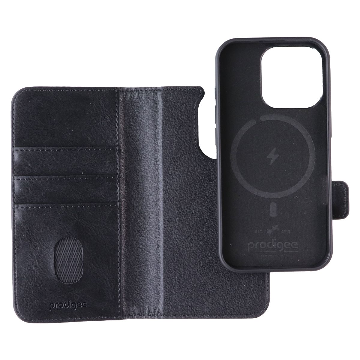 Prodigee Folio Mag Wallet MagSafe Case for Apple iPhone 16 Pro - Black - New