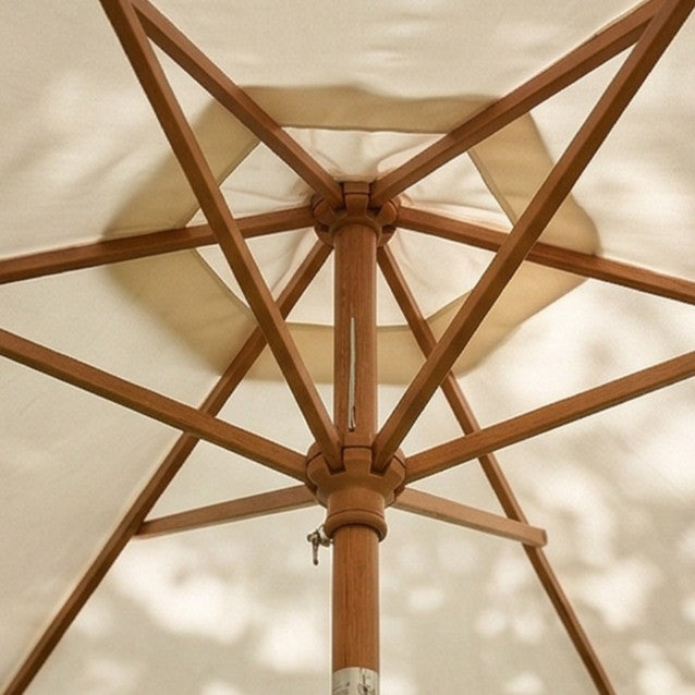 Woodlook Crank and Tilt Parasol - Ivory, 2.5M