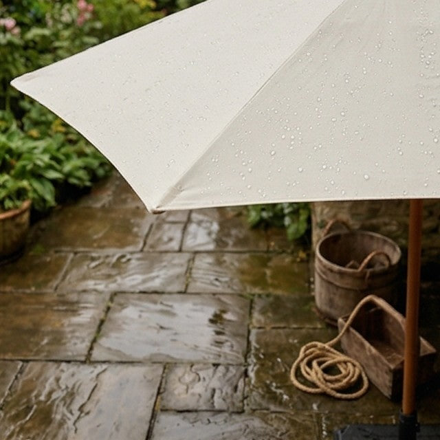 Woodlook Crank and Tilt Parasol - Ivory, 2.5M