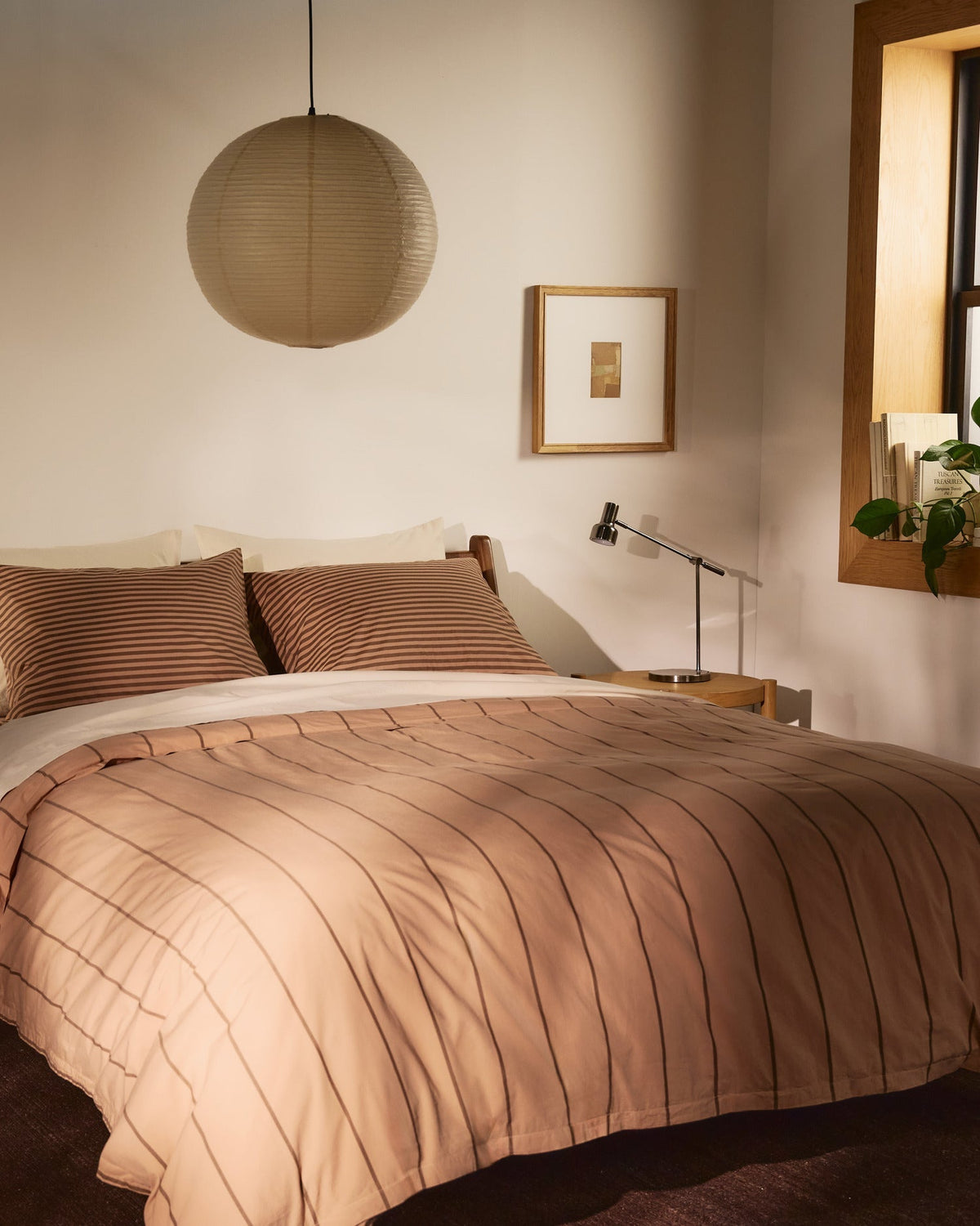 Percale Venice Set - Adobe Stripe F/Q
