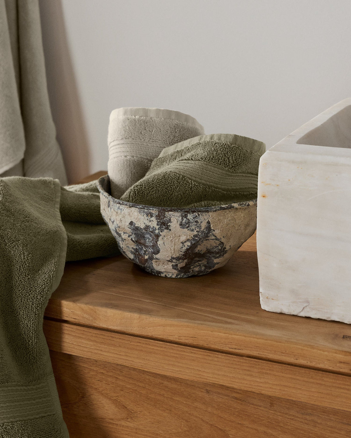4+4 Classic Turkish Cotton Bath Bundle - Thyme