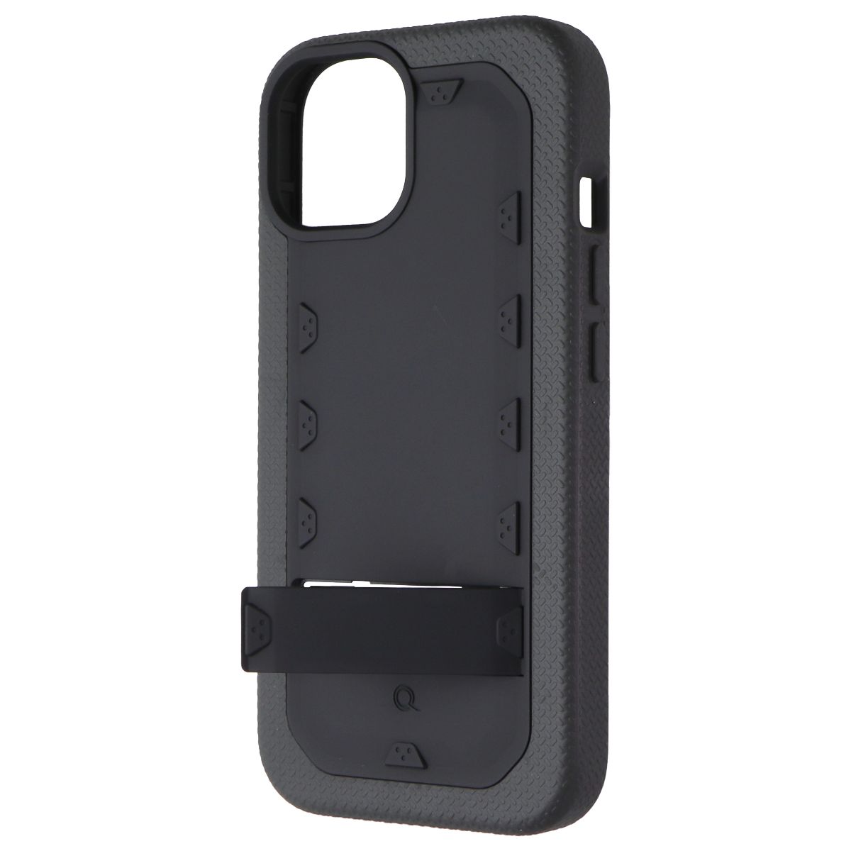 Quikcell Grand Advocate Two-Layer Kickstand Case for Apple iPhone 15 - Black - New