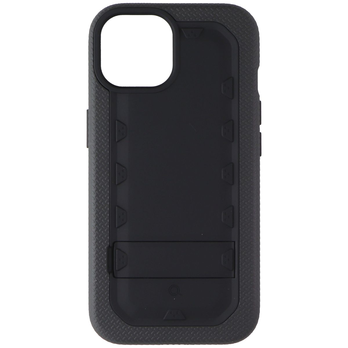 Quikcell Grand Advocate Two-Layer Kickstand Case for Apple iPhone 15 - Black - New