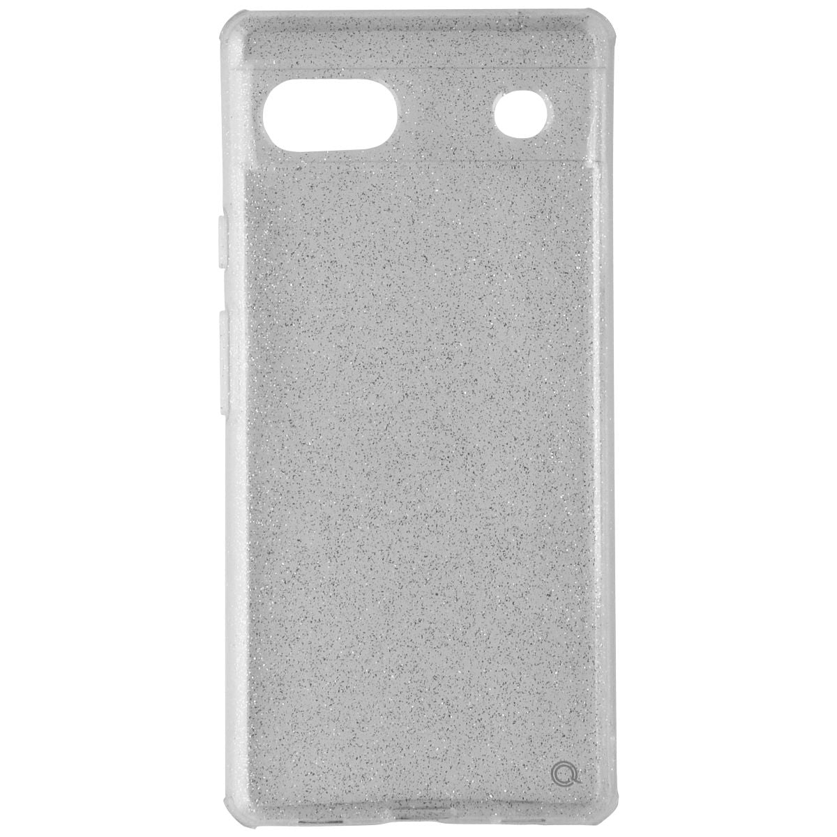 Quikcell Icon Silver Shimmer Case for Google Pixel 6a - Glitter/Clear - New
