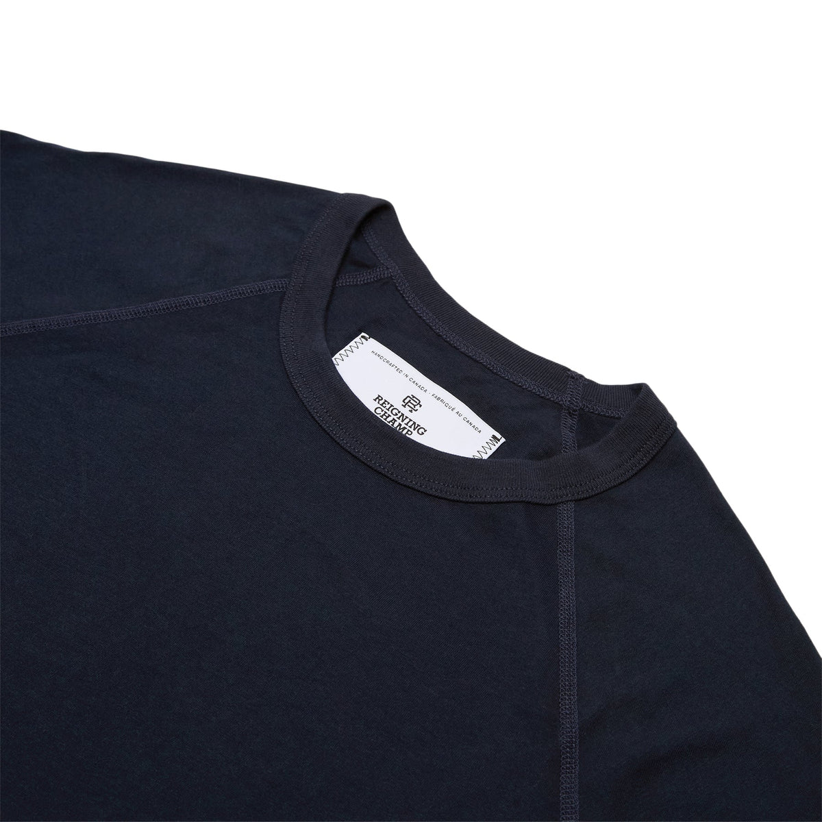 Reigning Champ Reigning Champ Men's Knit Cotton Jersey Raglan Tee (Navy)