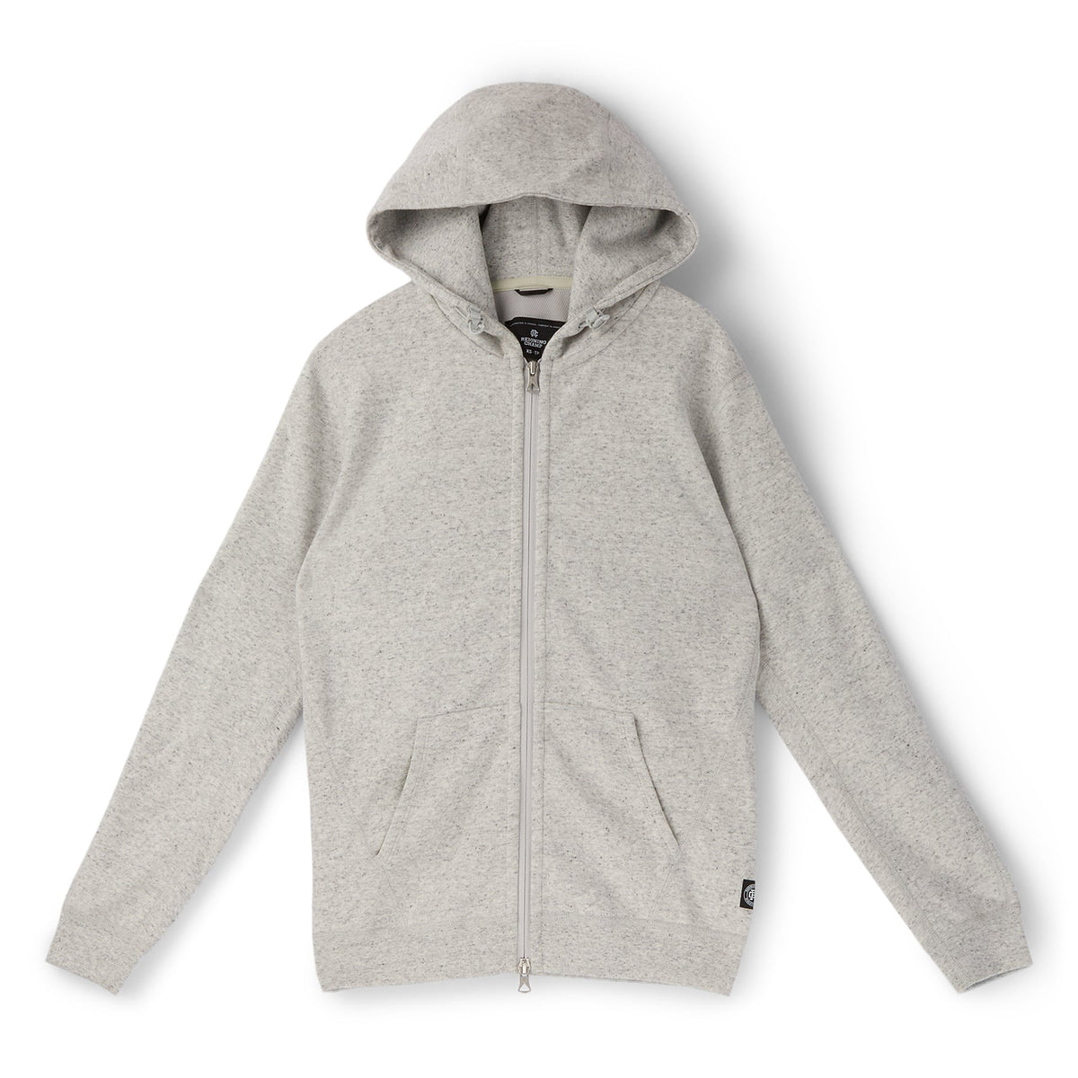 Reigning Champ Reigning Champ Bonded Interlock Full Zip Hoodie (Heather Grey)