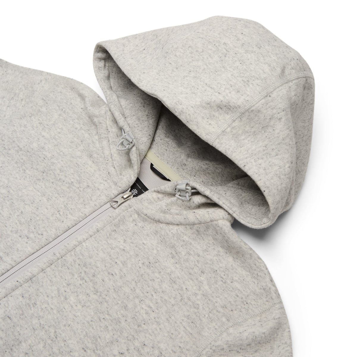 Reigning Champ Reigning Champ Bonded Interlock Full Zip Hoodie (Heather Grey)